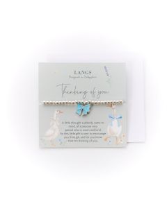 BRACELET CARDED THINKING OF YOU WITH ENVELOPE