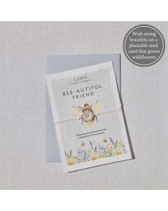 SEED CARD BEE-AUTIFUL FRIEND WITH HEART BRACELET