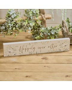 HAPPILY EVER AFTER ENGRAVED PLAQUE