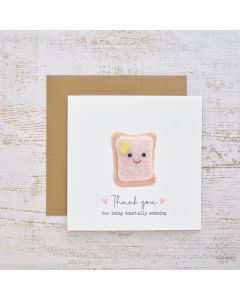 TINY WORLD THANK YOU TOAST-ALLY AMAZING CARD