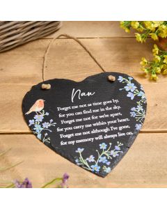 SLATE ROBIN FORGET ME NOT NAN HANGER