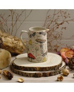 TOADSTOOL TALES CERAMIC HANDPAINTED JUG