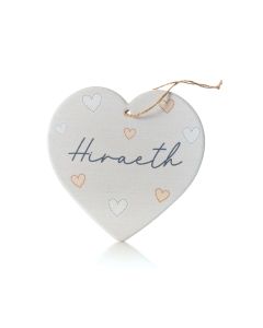 WELSH CERAMIC HIRAETH HEART HANGER