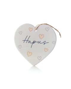 WELSH CERAMIC HAPUS HEART HANGER+
