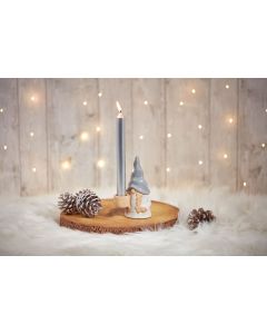 GNOME CANDLE HOLDER GREY++++