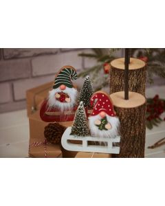 XMAS GONK ON SLEIGH 2 ASSTD+