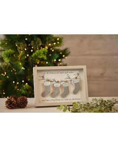 FAMILY OF 4 XMAS PLAQUE++